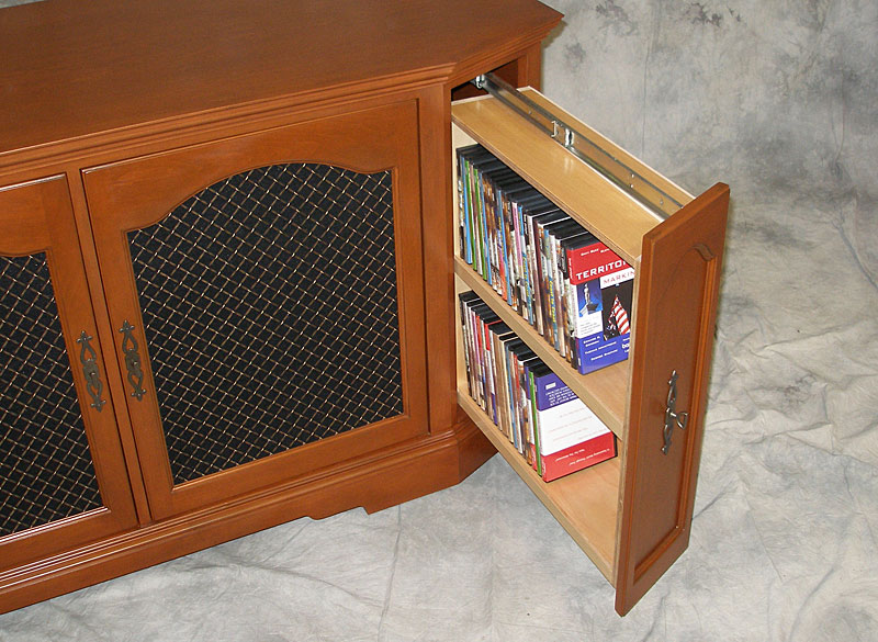 Media Storage Cabinets with Drawers; Great for organizing DVDs, Blu-rays,  CDs, and video games 