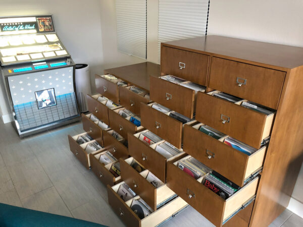 45 Record Cabinets - Open View