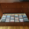 Ultra high capacity CD storage drawer, six rows.
