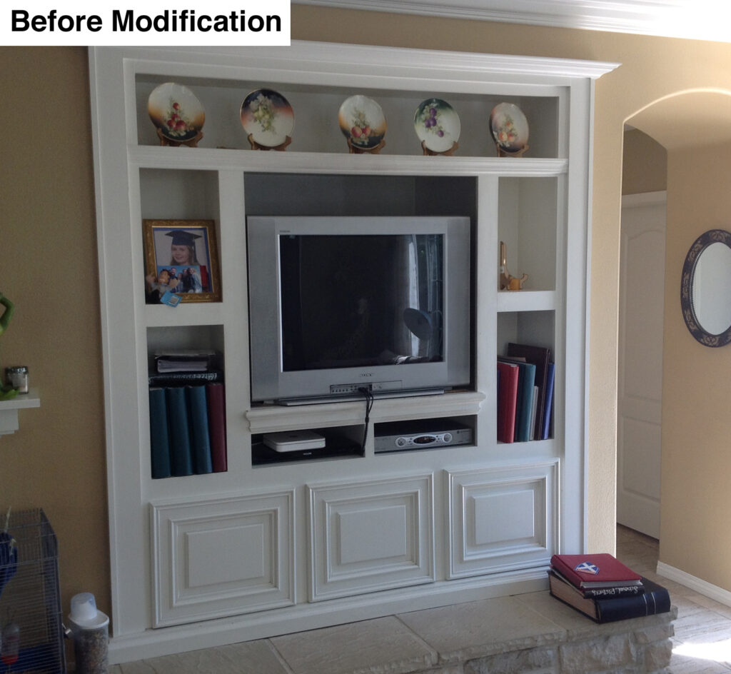 Furniture Retrofit - White Wall Unit (FR-10)