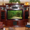The perfect combination of a home theater entertainment center and media storage drawer cabinet
