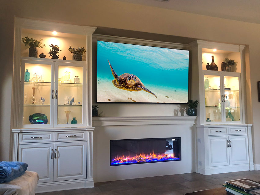 TV units with Built in Fires – Built in Solutions